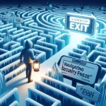 Expert guidebook navigation through credit security freeze maze, highlighting steps to secure and manage your credit with confidence.